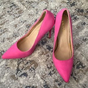 Hot pink heels